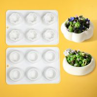 6 Cavity Silione Molds Round Ring Design Pudding Silicone Mousse Mould DIY Dessert Chocolate Mold Cake Decorating Tools Bakeware Bread Cake  Cookie Ac