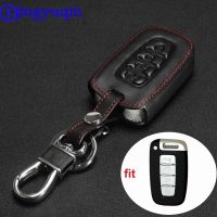 wenminr jingyuqin For Hyundai Genesis Equus Elantra Veloster Sonata For Kia K2 K5 Leather Remote 4 Buttons Car Key Case Holder Covers