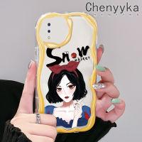 เคส Chenyyka สำหรับ VIVO Y93 Y91i Y91 Y95เคสลายสโนว์ไวท์สาวสวยลายคลื่นเนื้อครีมกันกระแทกแบบใสนิ่มเคสมือถือโปร่งใสลายกล้องถ่ายรูปที่สร้างสรรค์เคสซิลิกาเจลฝาครอบป้องกัน