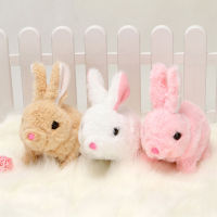 Fancy【Ready Stock】Electric Plush Rabbit Toy Stuffed Bunny Interactive Soft Bunny Toy Mumble Walking Baby Educational Toy