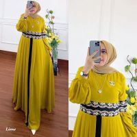 Priskila Cell Alika Ceruty วัสดุชุด Babydoll LD 110เซนติเมตรผู้หญิง Abayas ผู้ใหญ่ที่เรียบง่าย Midi Dres ผู้หญิงใหม่ล่าสุด2022 Kekinian ใหม่ล่าสุด2022 Kekinian ชุดผู้หญิงสไตล์เกาหลีผู้หญิงชุด Kekinian วัยรุ่นเสื้อคลุม2022ที่ทันสมัยหรูหราเสื้อคลุมใหม่ล่าสุ