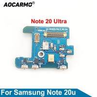 Aocarmo Top- โมดูลไมโครโฟนองค์ประกอบลดเสียงรบกวนแผงวงจรไมค์สําหรับ Samsung Galaxy Note 20 Ultra 20u ส่วนซ่อม