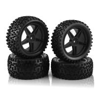 4Pcs 87Mm Tire Wheel Tyre for Wltoys 144001 144010 124007 124017 Tamiya TT02B HSP 1/10 1/12 1/14 RC Car Off Road Buggy