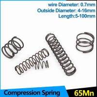 【LZ】 Cylidrical Helical Coil Compressed Shock Absorbing Pressure Return Compression Spring Steel 65Mn Backspring WD 0.7mm