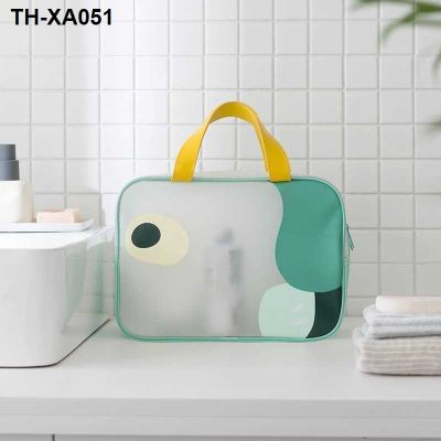 toiletry bags female waterproof ins cosmetics receive bag portable transparent make-up large capacity on business