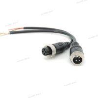 1/4pcs M12 4Pin core Aviation Signal connector extension Cable Male Female Plug GX12 for Car Camera/ DVR Video CCTV Monitor wireWB5TH