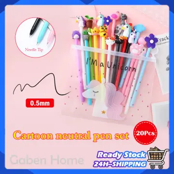 Kawaii Cartoon Press Gel Pens Cute Pens for School Asian School Kwaii  Stationary 0.5mm Pen