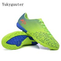 Children Football Soccer Boots Soccer Shoes Kids Boy Girl Sneakers New Leather High Top Soccer Cleats Training Men