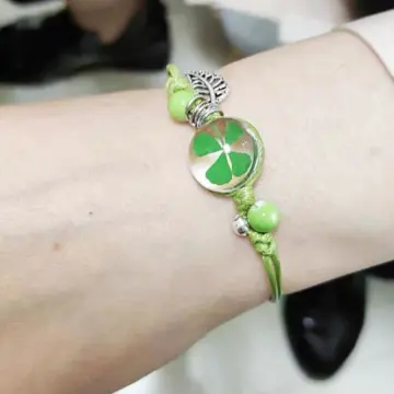 Buy Wholesale China Personality Leather Bangles Four-leaf Cover