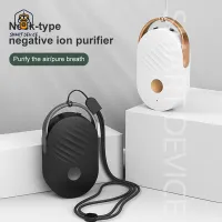 USB Mini Portable Negative Ion Air Purifier 200mAh Rechargeable Hanging Neck Airpurifier Remove Smoke Pet Odor No Radiation