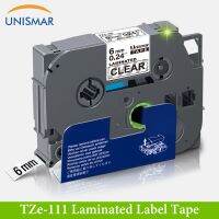 ส่วนลด Unismar สำหรับ TZe-211 6มม. สีดำบนสีขาว TZ-211 TZ211เทปติดฉลากเข้ากันได้ PT200 1000 D210 H110 E110เครื่องพิมพ์ป้าย P-Touch