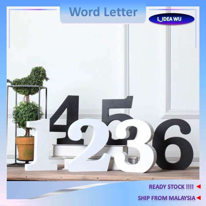 H18CM Waterproof PVC Letter Box House Number Plate Outdoor Decoration