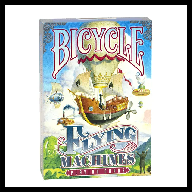 bicycle flying machines playing cards