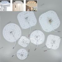 36W 24W 12W LED Ring PANEL Circle white Light source SMD2835 chips LED square Round Ceiling board circular lamp board AC 220V YB8TH