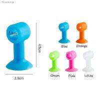 ☃▬ Suction Cup Type Silicone Mute Crash Pad Soft Elastic Anti-Collision Door Handle Stopper Simple Multicolor Silent Doorknob Cover