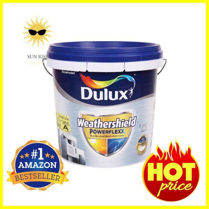 สีน้ำทาภายนอก DULUX WEATHERSHIELD POWERFLEXX BASE A สีขาว เนียน 9 ลิตร