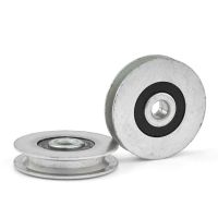 ▽✺ 6x33x8mm U-groove Metal Wire Rope Groove Pulley Bearing Pulley Pulley Paying-off Guide Pulley Anti-rust Bearing