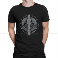 Tv Play Viking Gungnir Cotton T Shirt Harajuku Gothic MenS Tshirt O-Neck Men Tops