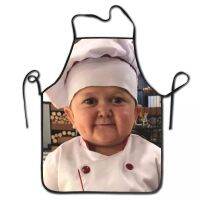 【jw】∏ Hasbulla Aprons Men Adult Chef Bib Tablier Cuisine Baking Gardening