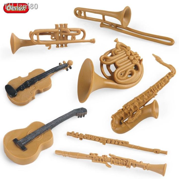 ของขวัญ-จำลองชุดเครื่องดนตรีรุ่น-french-horn-ทรอมโบน-คลาริเน็ต-ขลุ่ย-ทรัมเป็ต-แซกโซโฟน-ไวโอลิน-กีตาร์-ตกแต่ง