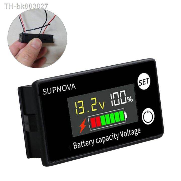 Voltage Manual Battery Capacity Monitor 10 100v 12v 24v 36v 48v 60v 72v Li Ion Lead Acid Battery Tester With Lcd Temperature Voltmeter G 601099515756034 Batteria Litio 12v 100ah