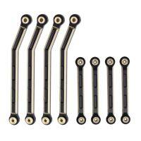 8Pcs Brass High Clearance Chassis Link Set Link Rod Linkage for AXIAL AX24 1/24 RC Crawler Car Upgrade Parts