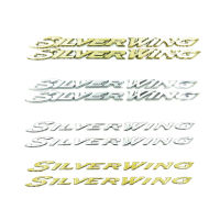 สำหรับ Honda Silver Wing GT 250 400 600 Chromegold พลาสติก Decal รถจักรยานยนต์ถังแก๊สสัญลักษณ์การใช้ Badge Letter Decals สติกเกอร์2 Pcs