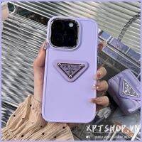 เคสโทรศัพท์มือถือ แบบนิ่ม สีม่วง ป้องกันกล้อง สําหรับ iPhone 14 13 12 11ProMax XR IX