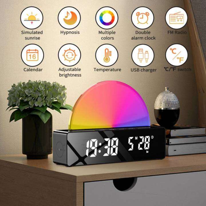 Sunrise Alarm Clock，Alarm Clock，Alarm Clock Digital，Sunrise Digital