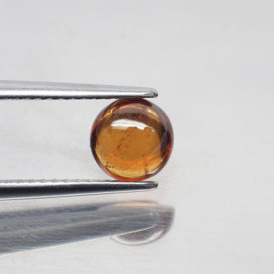 พลอย โกเมน หลังเบี้ย สีส้ม สเปสซาไทท์ การ์เน็ต ธรรมชาติ ดิบ แท้ ( Unheated Natural Spessartite Garnet ) หนัก 1.52 กะรัต