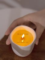 【CW】 Wood Core Scented Candles Soy Wax Expression Valentine  39;s Day Household