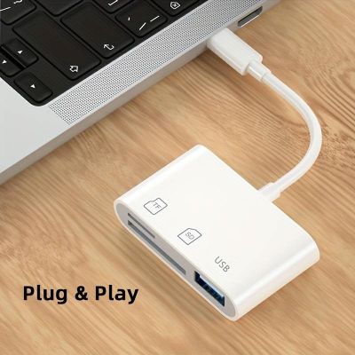 【CC】 Type C To Card Reader USB Cable SD/TF Data Transfer Macbook
