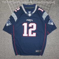 ۞ American football jersey Patriots street hip-hop digital jersey hiphop hip-hop mid-length T-shirt for men and women