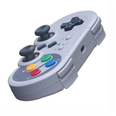 ตัวควบคุมเกมแพดไร้สายสำหรับ Nintendo Switch จอยเกมสำหรับพอร์ตคอมพิวเตอร์แบบมินิเทอร์โบมอเตอร์สั่นคู่