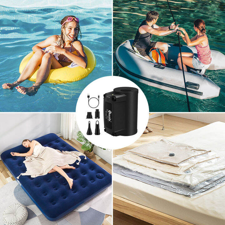 Reesibi Tire Inflator Electric Cordless Air Pump Quick Air Compressor