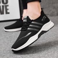 Spot mens shoes soft soles casual versatile Korean fashion breathable student sports running shoes mens shoes