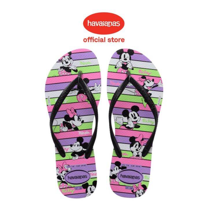 Havaianas Kids Slim Disney Flip Flops - Prisma Purple | Lazada