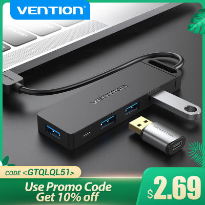 Vention USB Hub 3.0 Multi USB Splitter 4 USB Port 3.0 2.0 with Micro Charge Power for Xiaomi Pro PC Hub USB 3 0