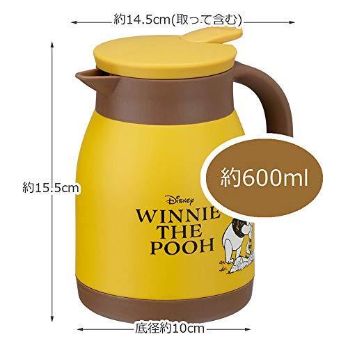 โครงสร้างสุญญากาศคู่ของสเกตสแตนเลสหม้อตั้งโต๊ะ600มล-วินนี่เดอะพูห์-vsp6ดิสนีย์