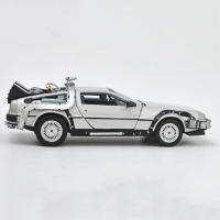 1:24 ของขวัญ Light Up ตกแต่งบ้าน 4WD คอลเลกชันของเล่นสังกะสีอลูมิเนียมอัลลอยด์ Time Machine เด็กผู้ใหญ่ดึงกลับจำลองมินิโมเดลรถโมเดล