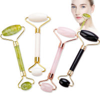 1pc Natural Jade Guasha Roller Massager Face Natural Stone Slimming Lift Massage Facial Tools For Chin Neck Beauty Skin Care