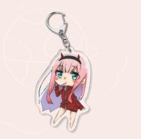 DARLING In The FRANXX 02 ZERO TWO อะนิเมะจี้พวงกุญแจ Keyring Collection ของเล่น Cosplay