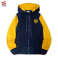 เสื้อฮู้ดลายลอว์ วันพีช สีกรมแขนเหลือง (Sweater Hood One Piece Law)