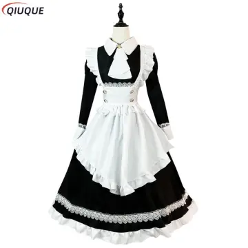 Maid Outfit Cosplay Lolita Set Clothes Vintage Men Women Japanese