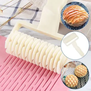 Plastic Dough Lattice Roller Cutter Pull Net Wheel Knife Pizza Pastry Cutter  Pie Craft Making Tool Baking Accessories