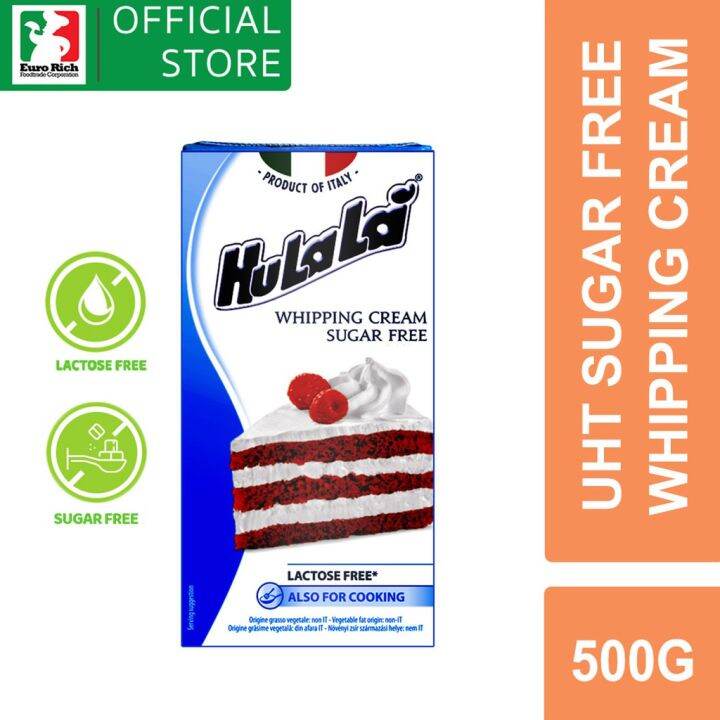 Hulala UHT Sugar Free Whipping Cream 500g Lazada PH