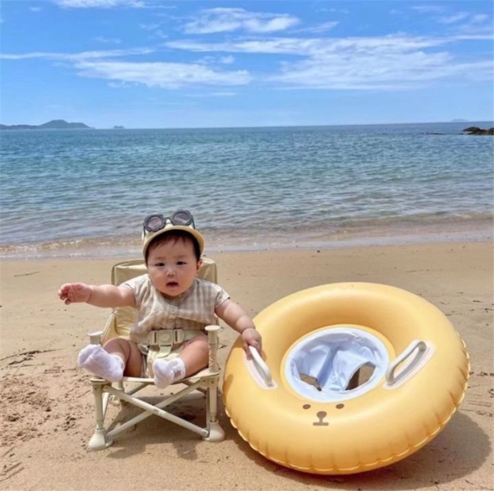 cartoon-bear-double-handle-safety-baby-seat-float-swim-ring-inflatable-infant-swimming-pool-rings-water-toy-swim-circle-kids