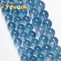 【HOT】♨✠❉ 5A Topazs Beads Crackle Loose Jewelry Making Necklaces 4-12mm