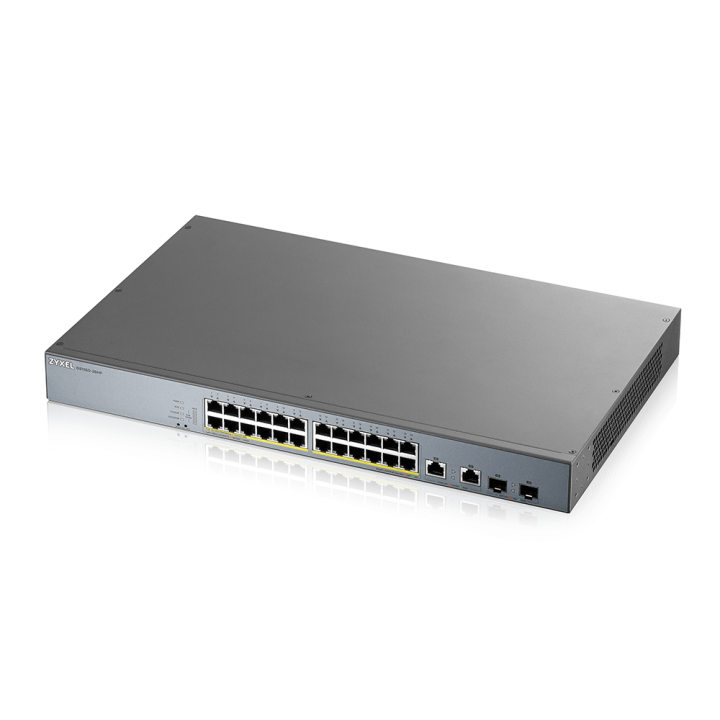 zyxel-smart-managed-switch-for-surveillance-support-with-poe-gs1350-26hp-เน็ตเวิร์กสวิตช์-รับประกัน-3ปี