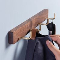 Clothes Hook Wall-Mounted Coat and Hat Rack Hook Solid Wood Storage Rack Picture Hangers Hooks